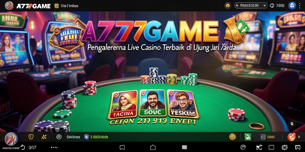 Tampilan gameplay A777GAME yang menarik dan interaktif dalam Live Casino.