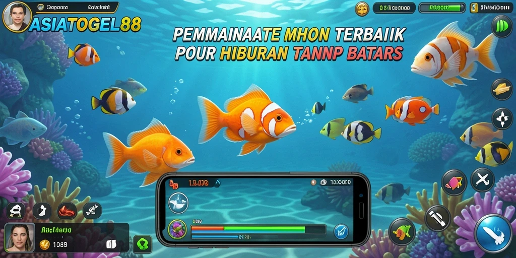 Screenshot gameplay ASIATOGEL88 menampilkan aksi tangkap ikan yang seru.