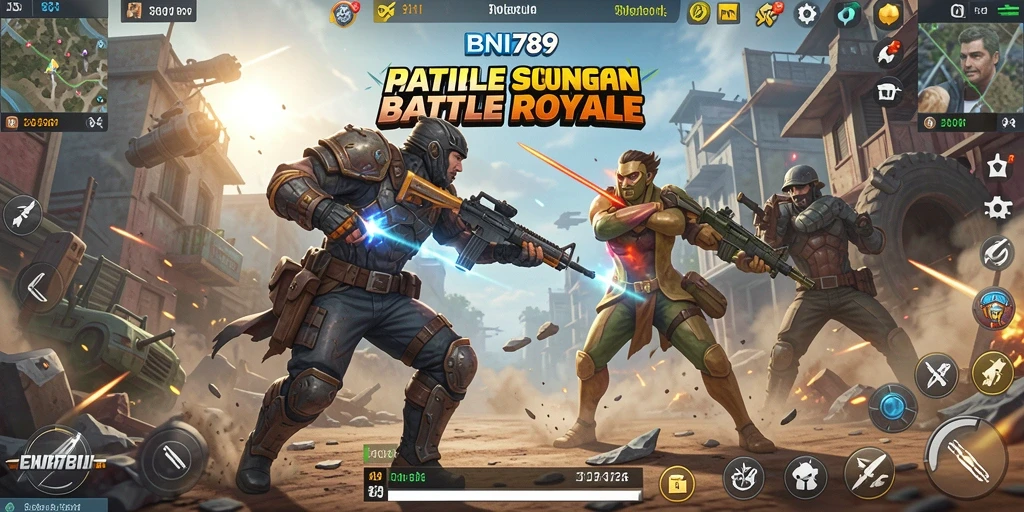 Tampilan gameplay BNI789 dengan aksi seru di Battle Royale.