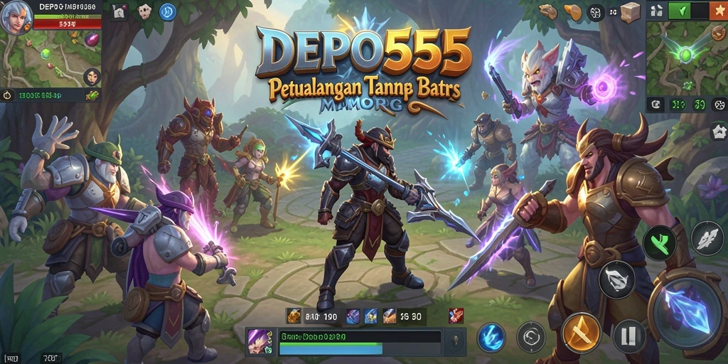 Tampilan seru gameplay DEPO555 yang penuh aksi dan petualangan.