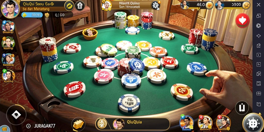 Tampilan gameplay seru dalam JURAGAN77 yang menantang.