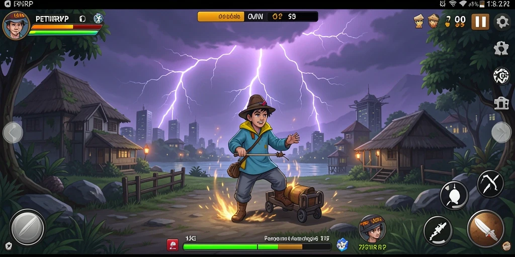 Tangkapan layar dari gameplay seru PETIRRP.