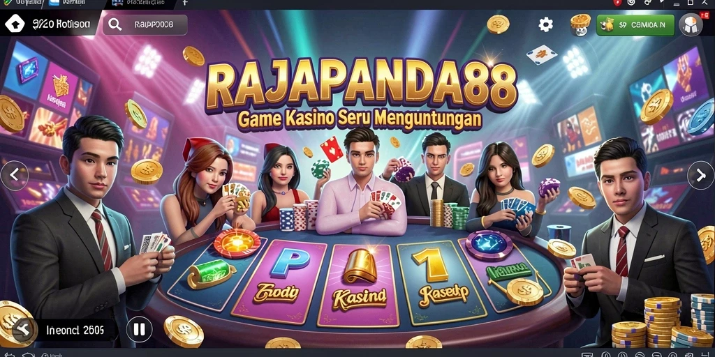Tampilan menarik dari gameplay Kasino di RAJAPANDA88.