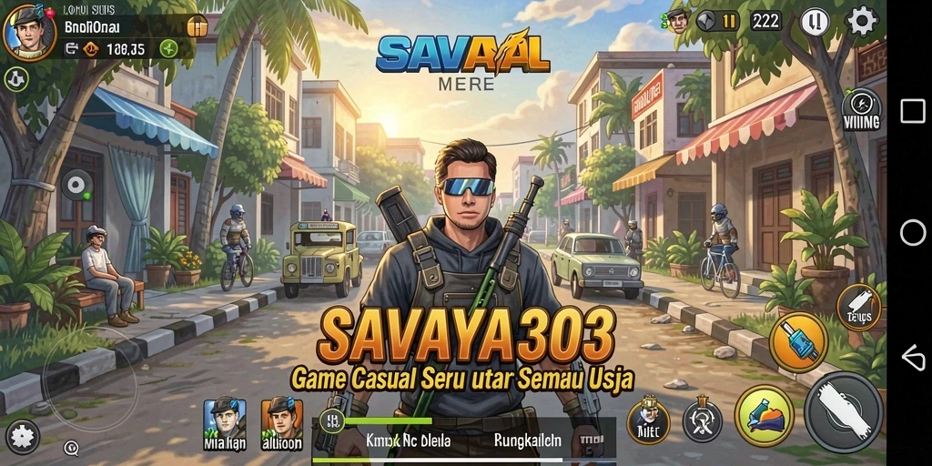 Tampilan gameplay SAVAYA303 yang penuh warna dan seru.