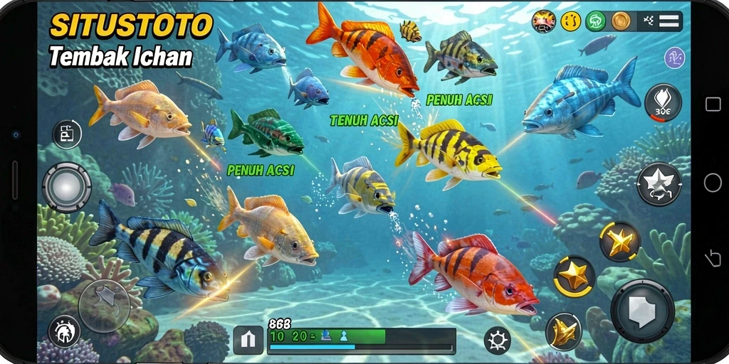 Screenshot dari gameplay seru Tembak Ikan SITUSTOTO.