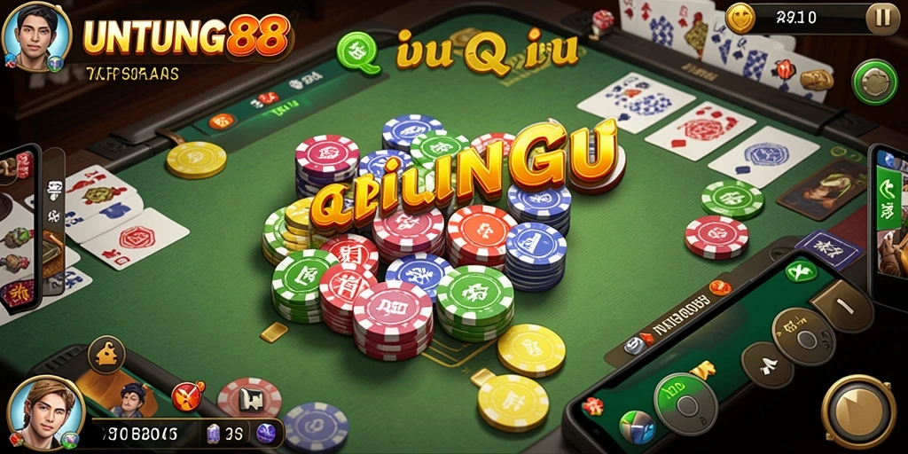 Screenshot UNTUNG88 menampilkan gameplay QiuQiu yang seru.